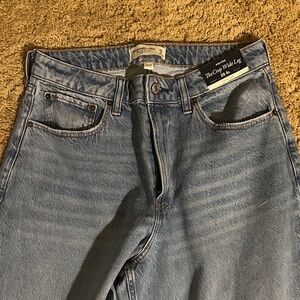 Abercrombie & Fitch Light Blue Wide Leg Jeans